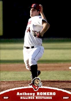 2007 Grandstand Billings Mustangs #NNO Anthony Romero Front