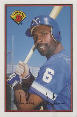 1989 Bowman - Collector's Edition (Tiffany) #124 Willie Wilson Front