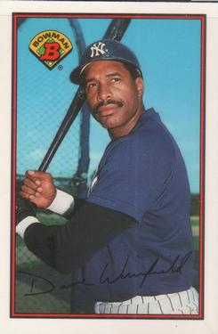 1989 Bowman - Collector's Edition (Tiffany) #179 Dave Winfield Front