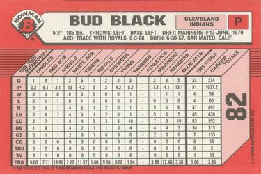 1989 Bowman - Collector's Edition (Tiffany) #82 Bud Black Back
