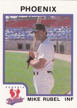 1987 ProCards #104 Mike Rubel Front