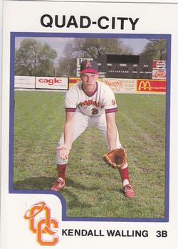 1987 ProCards #1120 Kendall Walling Front