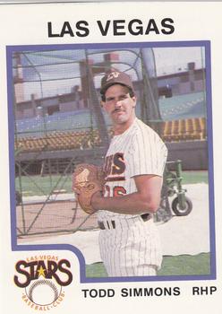 1987 ProCards #116 Todd Simmons Front