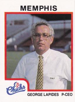 1987 ProCards #NNO George Lapides Front