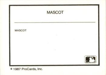 1987 ProCards #NNO Macon Mascot Back