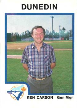 1987 ProCards #NNO Ken Carson Front