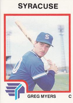 1987 ProCards #1931 Greg Myers Front