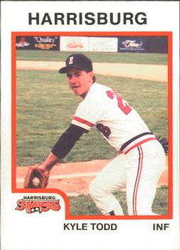 1987 ProCards #386 Kyle Todd Front