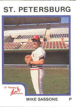 1987 ProCards #2010 Mike Sassone Front