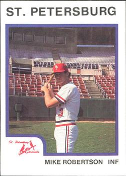 1987 ProCards #2011 Mike Robertson Front