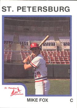 1987 ProCards #2017 Mike Fox Front