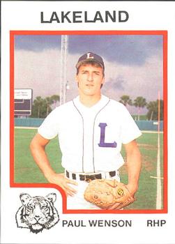 1987 ProCards #2357 Paul Wenson Front
