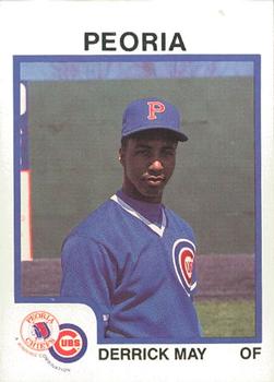 1987 ProCards #411 Derrick May Front