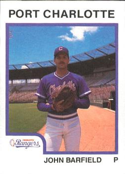 1987 ProCards #2038 John Barfield Front