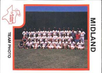 1987 ProCards #624 Midland Angels Team Photo Front