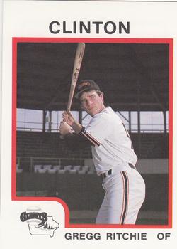 1987 ProCards #984 Gregg Ritchie Front