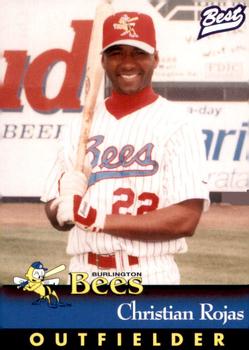 1997 Best Burlington Bees #19 Christian Rojas Front