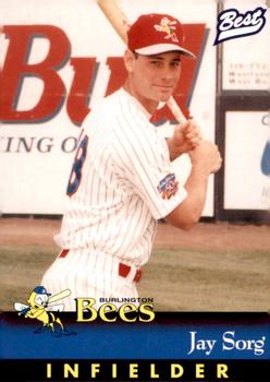 1997 Best Burlington Bees #22 Jay Sorg Front