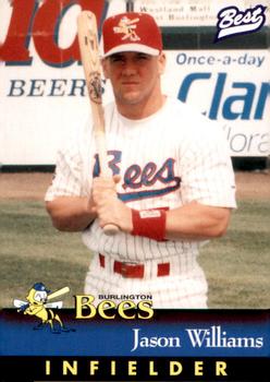 1997 Best Burlington Bees #25 Jason Williams Front