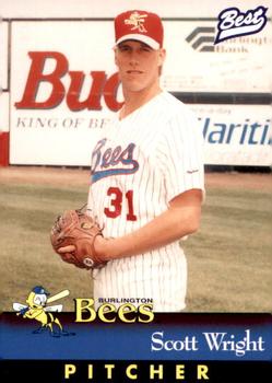1997 Best Burlington Bees #26 Scott Wright Front
