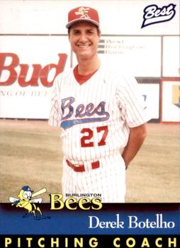 1997 Best Burlington Bees #28 Derek Botelho Front