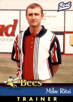 1997 Best Burlington Bees #29 Mike Ritzi Front