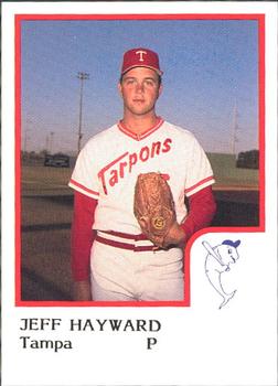 1986 ProCards Tampa Tarpons #NNO Jeff Hayward Front
