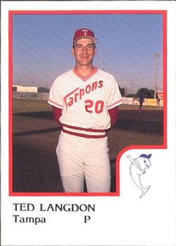 1986 ProCards Tampa Tarpons #NNO Ted Langdon Front