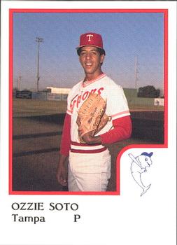 1986 ProCards Tampa Tarpons #NNO Ozzie Soto Front