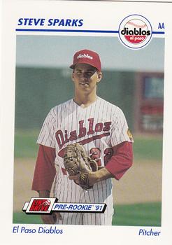 1991 Line Drive AA #196 Steve Sparks Front