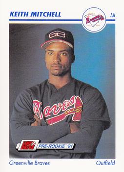 1991 Line Drive AA #212 Keith Mitchell Front