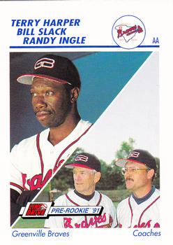 1991 Line Drive AA #225 Terry Harper / Bill Slack / Randy Ingle Front
