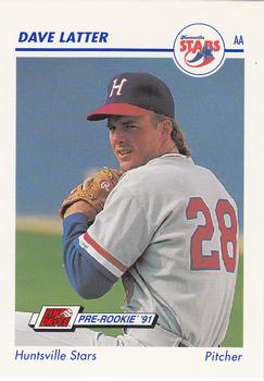 1991 Line Drive AA #288 Dave Latter Front