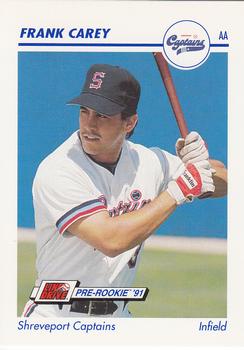 1991 Line Drive AA #301 Frank Carey Front