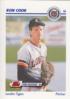 1991 Line Drive AA #378 Ron Cook Front