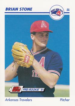 1991 Line Drive AA #46 Brian Stone Front