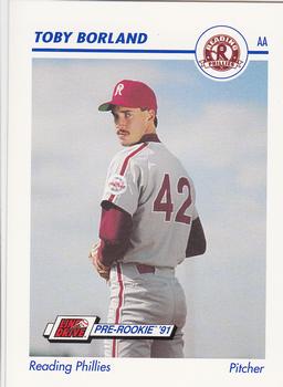 1991 Line Drive AA #502 Toby Borland Front