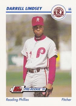 1991 Line Drive AA #511 Darrell Lindsey Front
