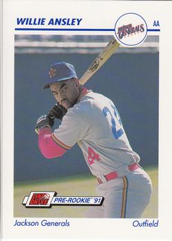 1991 Line Drive AA #551 Willie Ansley Front