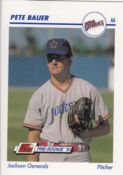 1991 Line Drive AA #554 Pete Bauer Front