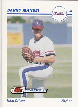1991 Line Drive AA #586 Barry Manuel Front