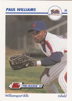 1991 Line Drive AA #647 Paul Williams Front