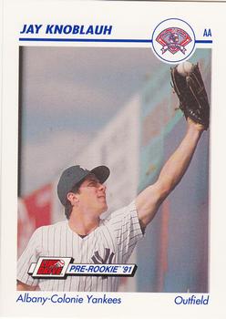 1991 Line Drive AA #8 Jay Knoblauh Front