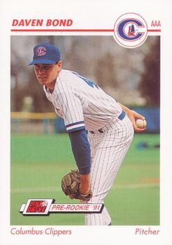 1991 Line Drive AAA #102 Daven Bond Front