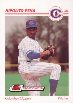 1991 Line Drive AAA #114 Hipolito Pena Front