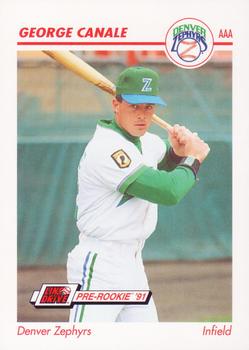 1991 Line Drive AAA #130 George Canale Front