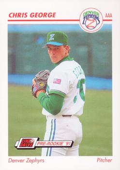 1991 Line Drive AAA #138 Chris George Front
