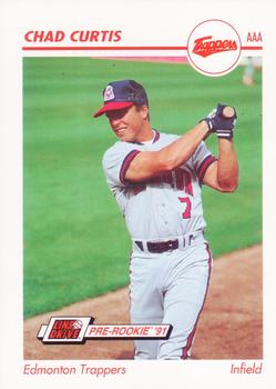 1991 Line Drive AAA #159 Chad Curtis Front