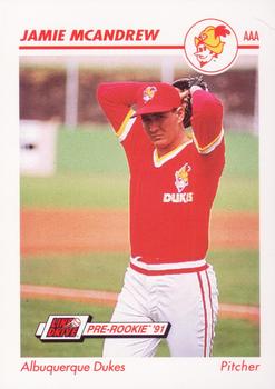 1991 Line Drive AAA #15 Jamie McAndrew Front