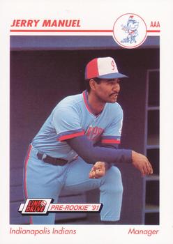 1991 Line Drive AAA #199 Jerry Manuel Front